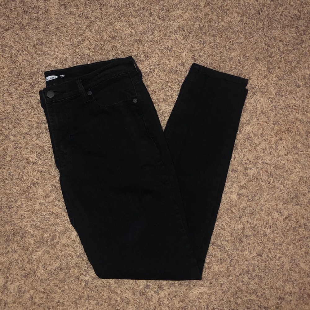 Old Navy Black Curvy Skinny Jeans Sz 8R